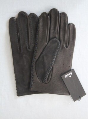 Original ROECKL Handschuhe schwarz Wildleder Gr. 9,5 neu