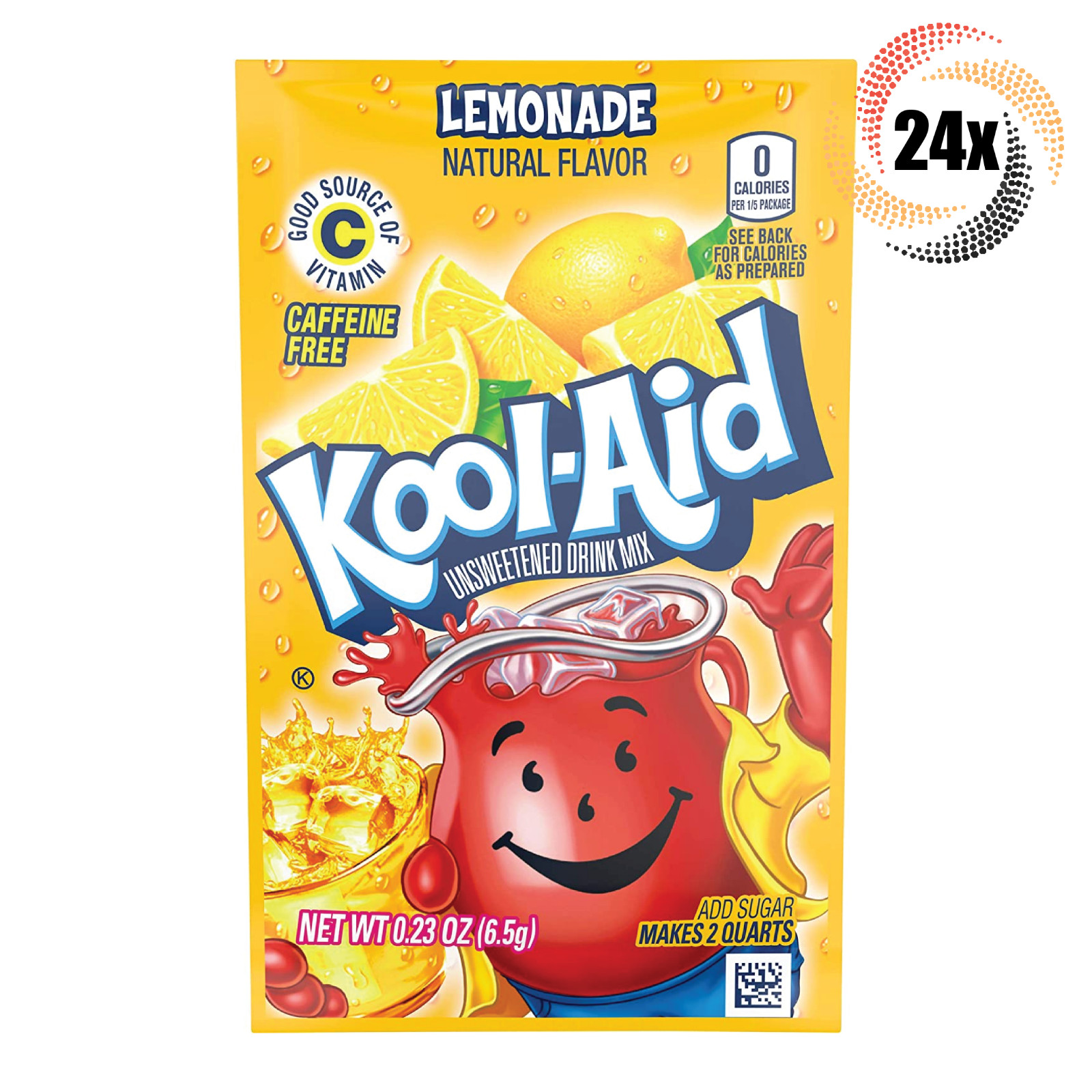 24 упаковки лимонада Kool-Aid безалкогольного напитка без кофеина | Быстрая доставка! |