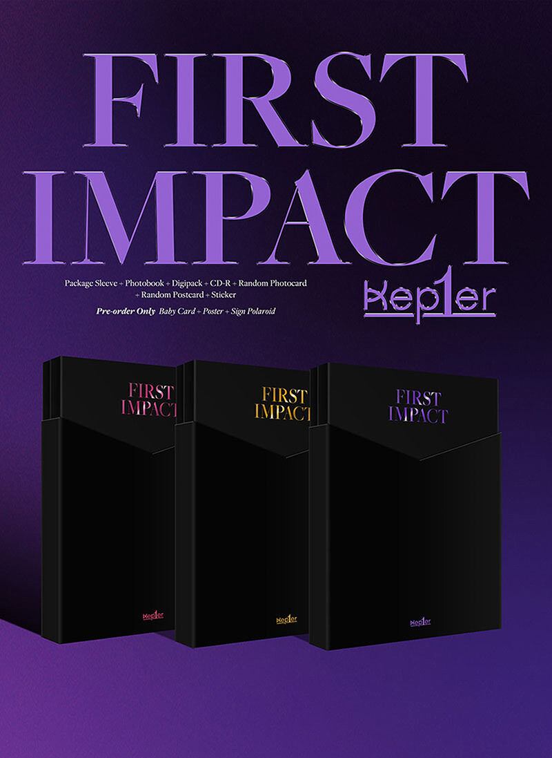 KEP1ER [FIRST IMPACT] 1st Mini Album CD+POSTER+Photo Book+3 Card+