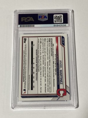 Angel Martinez Signed 2021 BOWMAN CHROME BLUE Ref /150 Autographed 