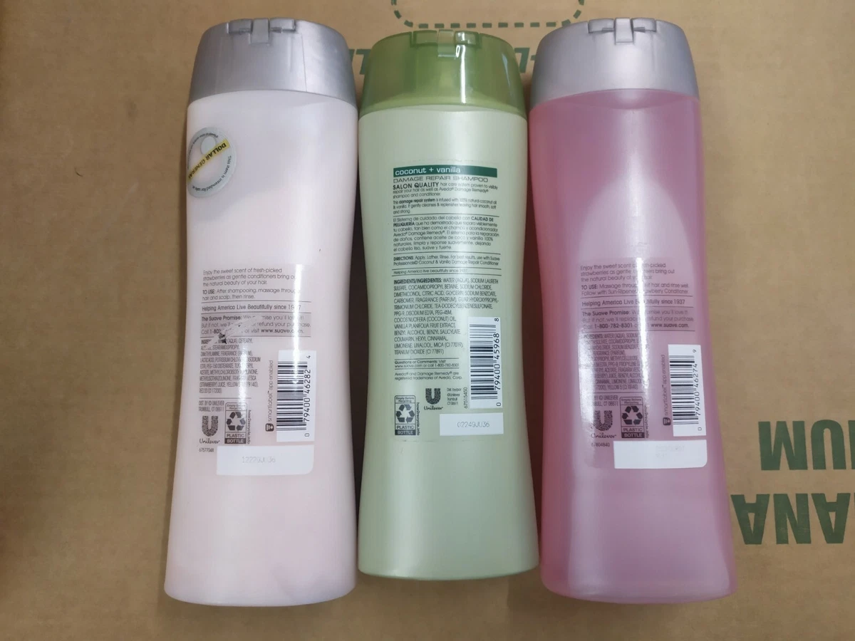 Suave shampoos and deals conditioners