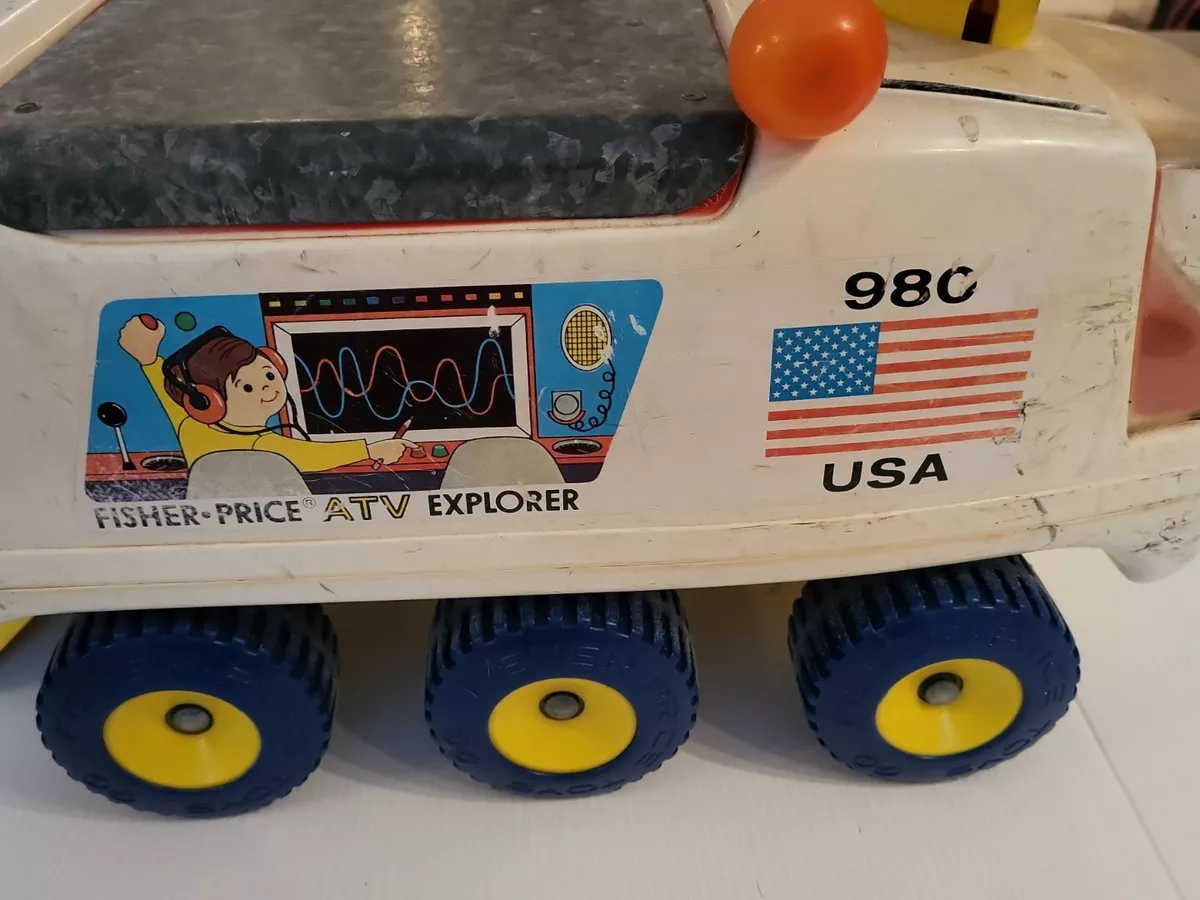 Vintage Fisher Price Explorer Ride On ATV Toy FP 980 ATV Moon