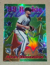 1999 Topps Chrome ALEX GONZALEZ #AE20 Refractor RC Rookie Rush insert Florida