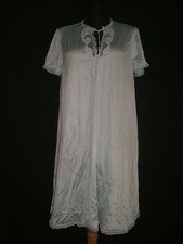 Vintage Vanity Fair Light Blue Short Sleeve Nightgown Sz 32