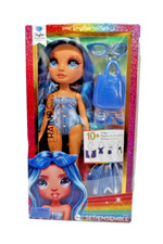 Rainbow High Swim & Style Skyler (Blue) 11” Doll with Shimmery Wrap