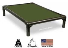 Kuranda Indoor Dog Bed - Walnut Frame - Cordura Fabric