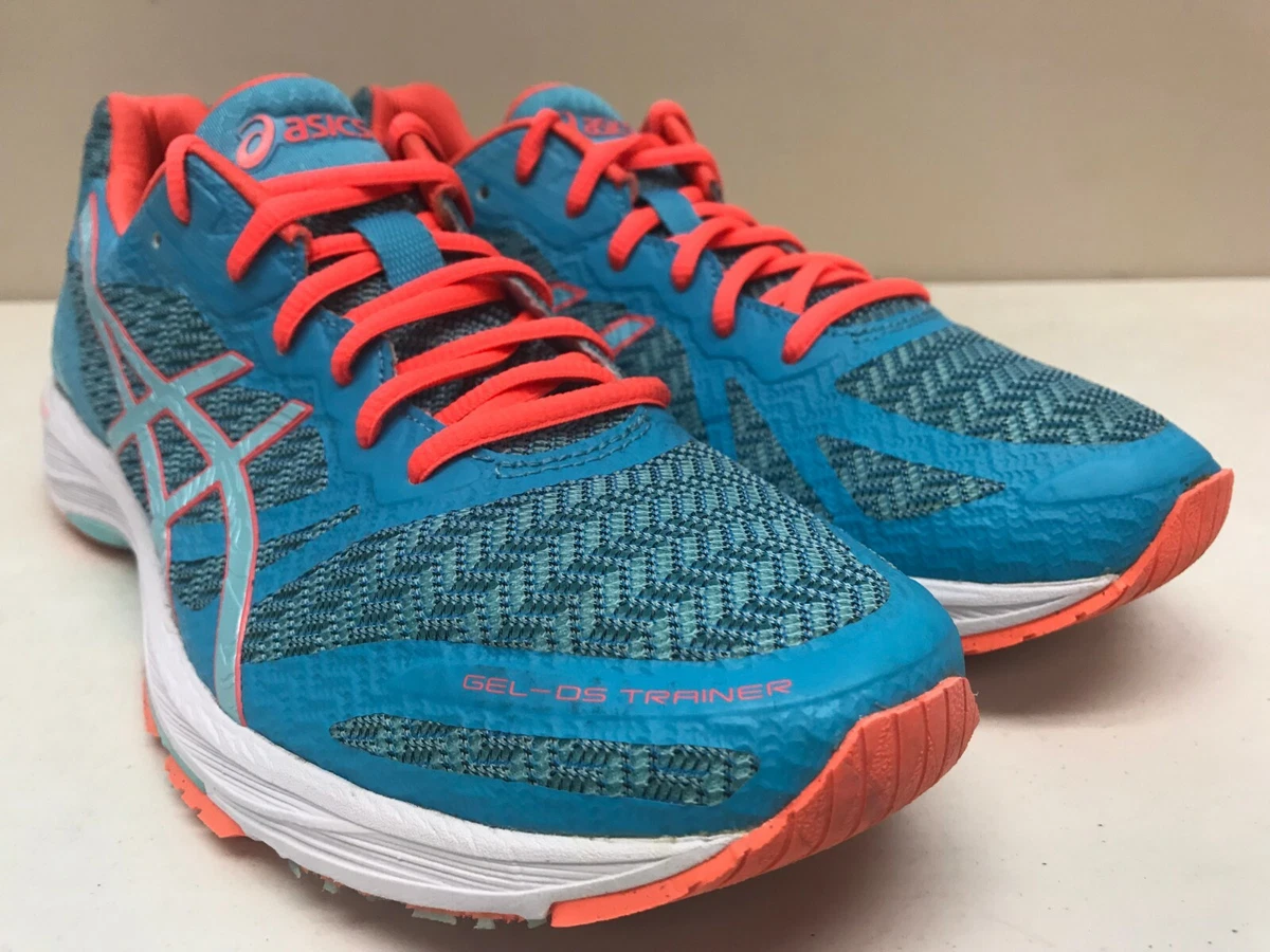 merknaam beproeving Ster Women&#039;s 11 Asics Gel-DS Trainer 22 Teal Neon Orange Running Shoes T770N  SKU A6 | eBay