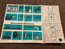 Vintage Black & Decker Powered Drill Tool Operating Instruction Handbook Booklet