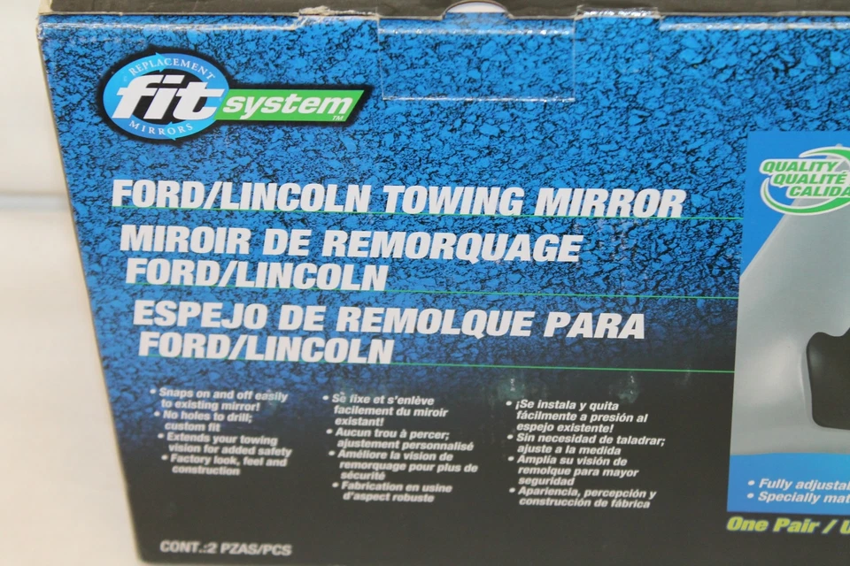 Par de cubiertas de espejo retrovisor K Source 81600 Ford F150 Expedition Lincoln Navigator Foto 3 de 4