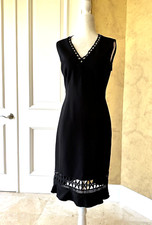 NWT Elie Tahari Black Clarrisa Eyelet Cutout Little Black Dress Size 2($328)