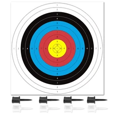 Standard Hunting Archery Paper Targets-16X16in-10 Ring Bow&Arrow Targets 30 PACK