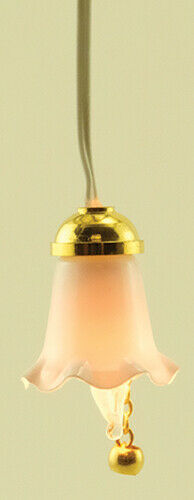 Luz colgante de tulipán en miniatura para casa de muñecas -12 V - Imagen 1 de 2