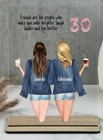 Friend Birthday Gift, Personalised BFF Gift Any Age 16th 18th 21st 30th 40th