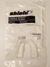 Shield Single Density Strapless Adult Mouth Guard Clear