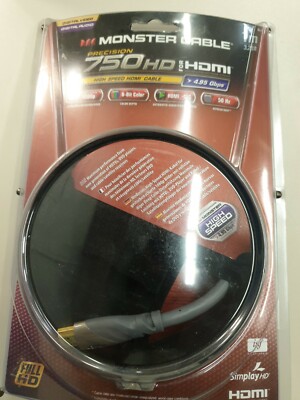 Monster HDMI High Speed Kabel, MC 750HD, 1 m  Grau ##