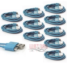 10X 3FT MICRO USB DATA SYNC CHARGER CABLE AQUA BLUE NOKIA LUMIA 920 LG OPTIMUS G