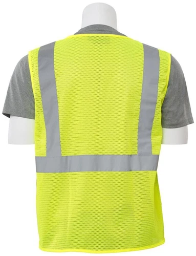 Delta Plus S363p Class 2 Zipper Mesh Vest With Pockets Hi Viz Lime / 5xl wel616 image 2