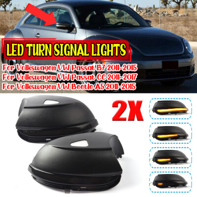 2x LED Spiegelblinker passend für  Passat B7 CC EOS Scirocco Beetle Je-tta MK6