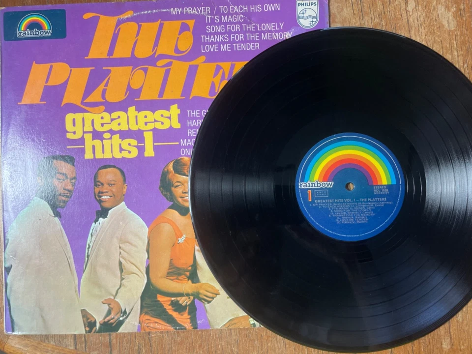 The Platters Greatest Hits Vol 1 Australia press LP Rainbow Records 1979 VG - Image 3 of 4