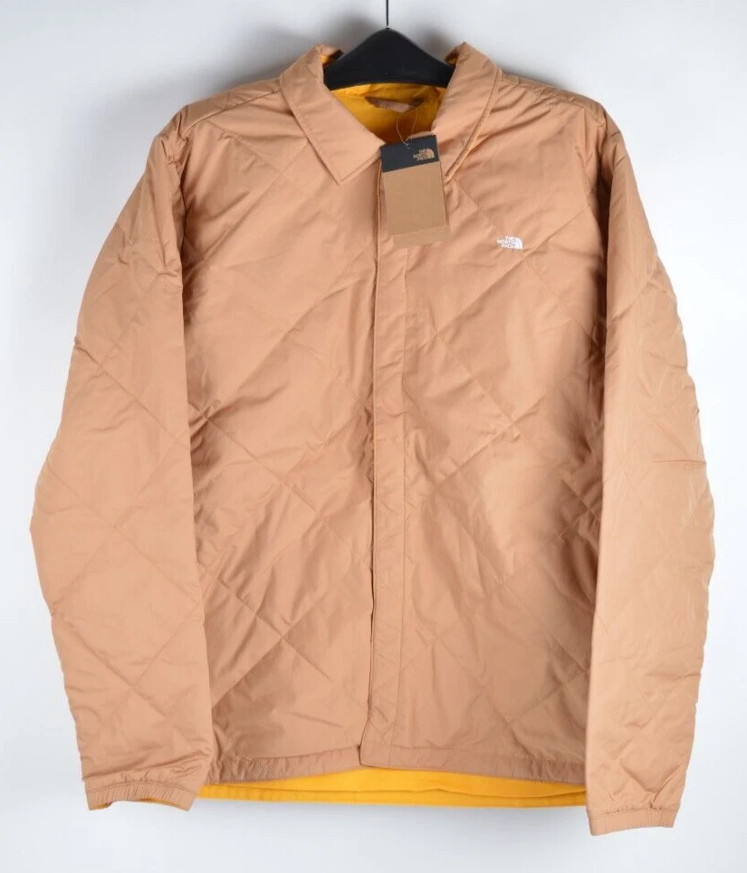 NWT Mens The North Face Afterburner Insulated Flannel Jacket $130 XL almond