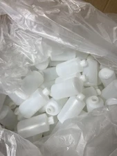 QTY 700 Silgan HDPE Natural 3 Oz Bottles W/ Lids New