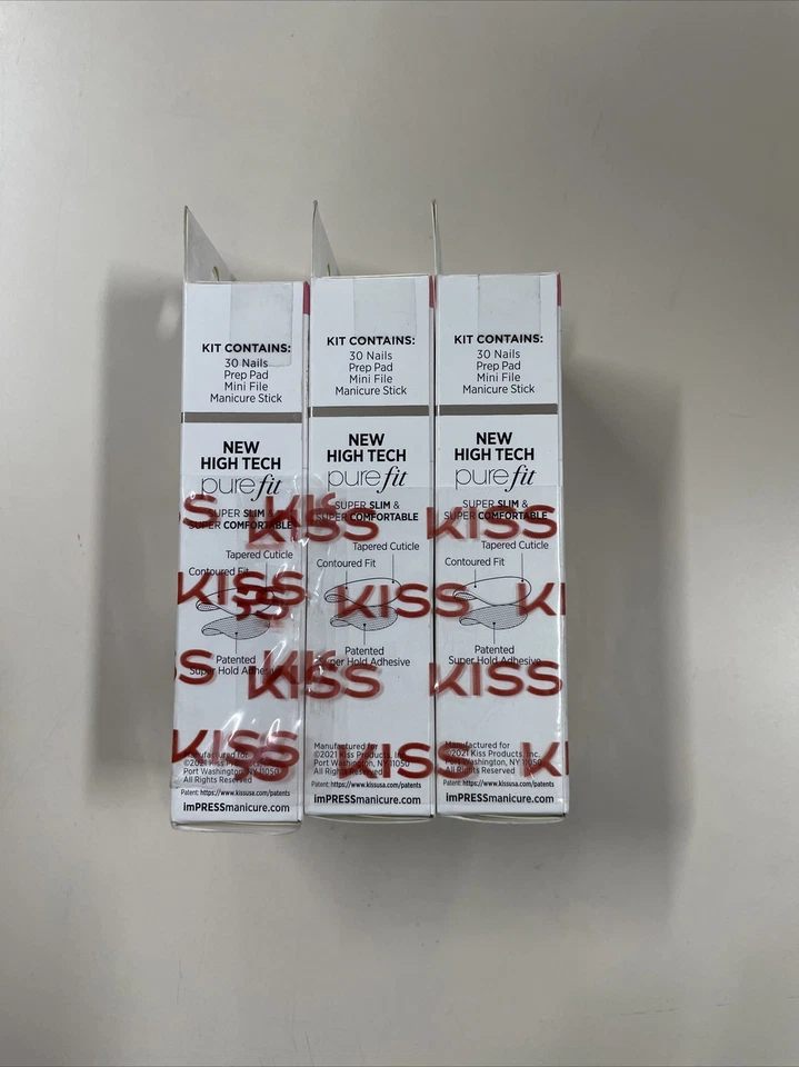 Kiss imPRESS Petite Length Pink Nails Timeless Day x 3 New Packs - Image 2 of 2