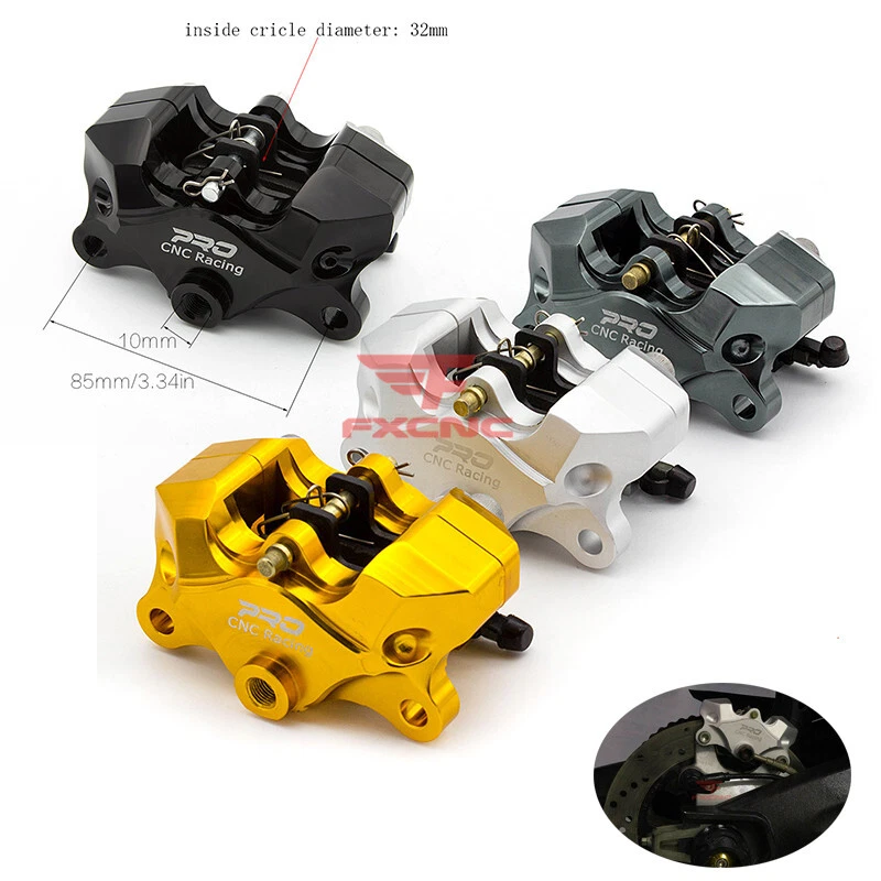 Cilindro bomba pinza freno trasero CNC 2 pistones 32 mm universal moto carreras EE. UU. Foto 4 de 4