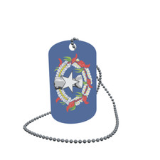 Dog Tag Flag Bunting Northern Mariana Islands Dog Tag Aluminium 30 x 50mm