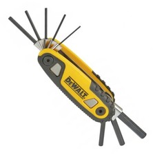 DEWALT DWHT70263M | 8-Piece Folding Metric Hex Key Set | Locking Mechanism |