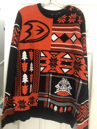 Anaheim Mighty Ducks Sz Large Ugly 