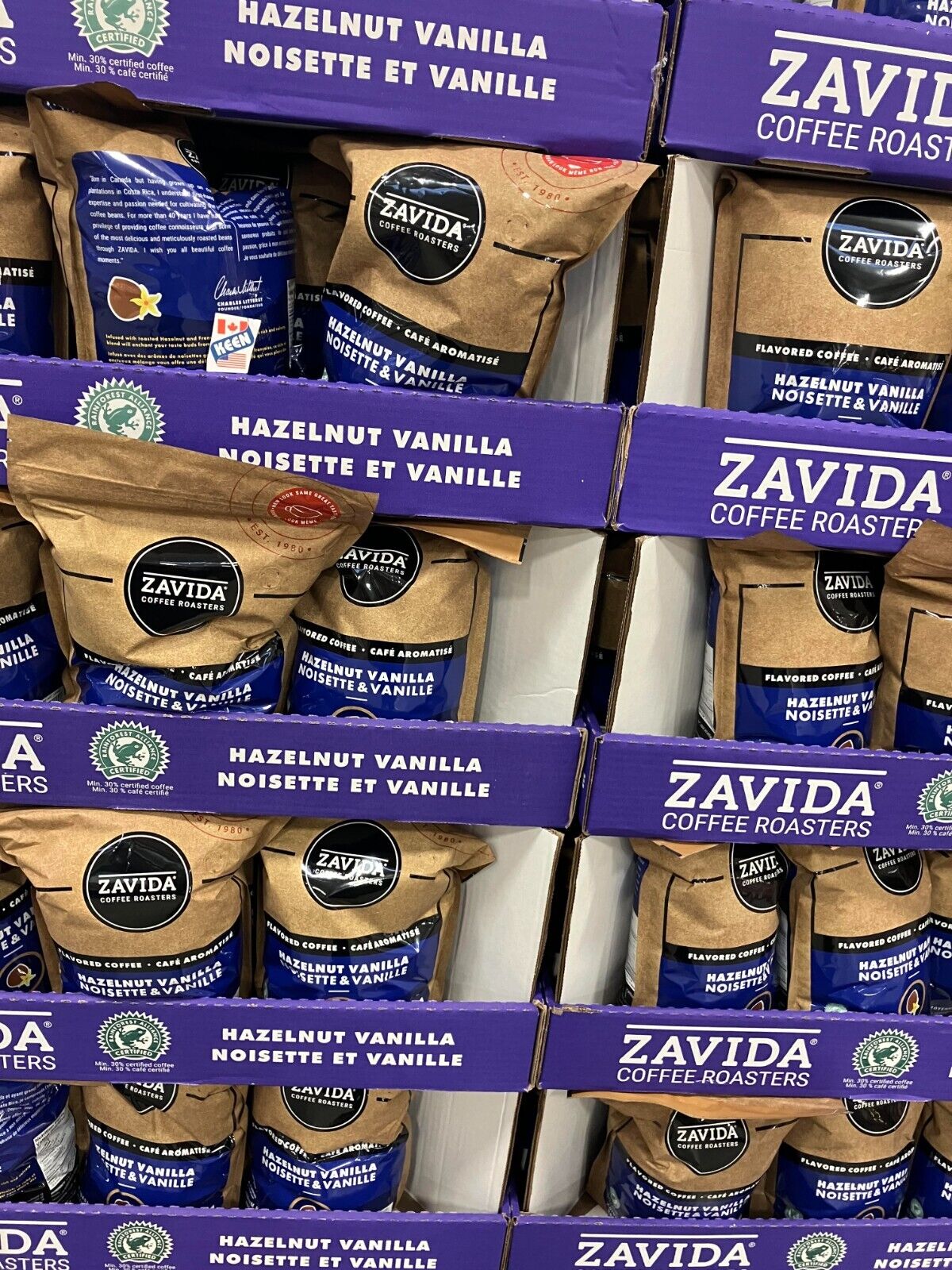 Zavida Hazelnut Vanilla コーヒー 907g 2袋 Amazon.com : Zavida Hazelnut Vanilla Whole Bean Coffee, 907g