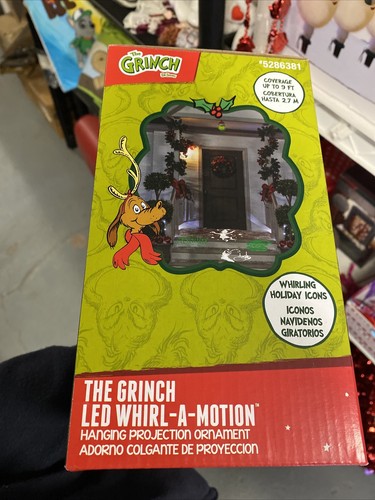 Gemmy The Grinch LED Whirl - A - Motion Projects Up To 9 FT - Picture 4 of 10