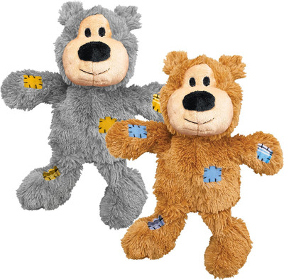 Wild Knots Bears - Durable Dog Toys with Internal Knotted Ropes and Minimal Stuf