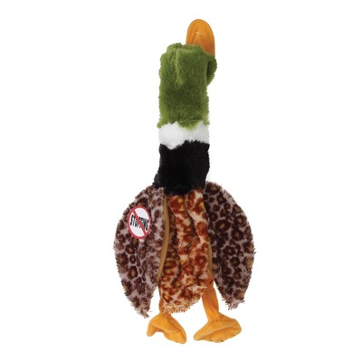 Skinneeez Mallard Duck Stuffing-Free Dog Toy, Crinkle Sound, No Squeak, Durab...