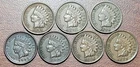 Indian Head Cents VF-EF 1891 1892 1895 1897 1898 1899 + 1894 Good+ Penny