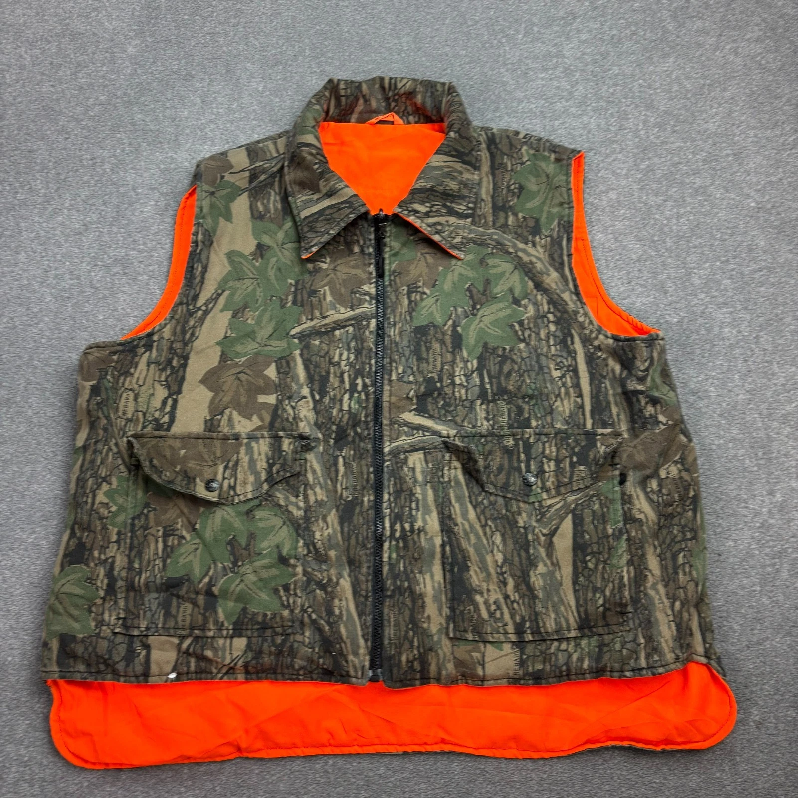 RealTree Jacket Adult X Large Brown Workwear Hunting Canvas Vest Camo Mens
