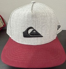 Quiksilver SnapBack New Era 9Fifty Grey Red Mens