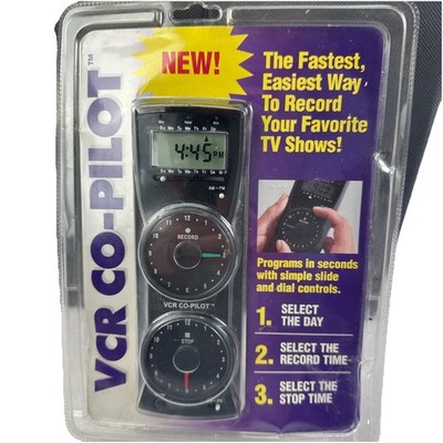 NOS VCR CO-PILOT Retro TV Recording Timer   1990s Vintage Electronics Sealed