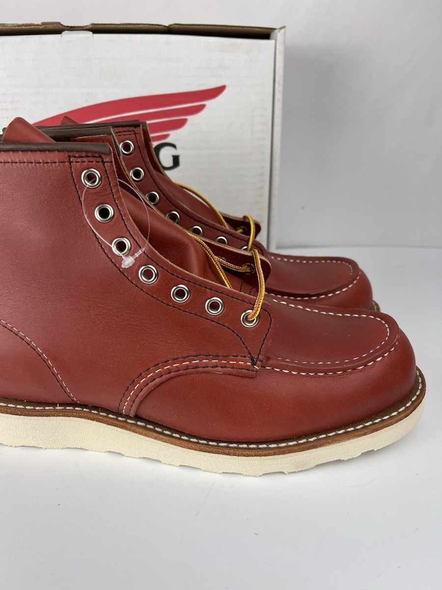 Red Wing Heritage Moc Toe Boots 8875 8.5 D Classic Red Oro Russet