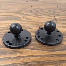 2 RAM-202U Ram Mounts 2.5-Inch Round Base with AMPS Hole Pattern 1 Inch Ball