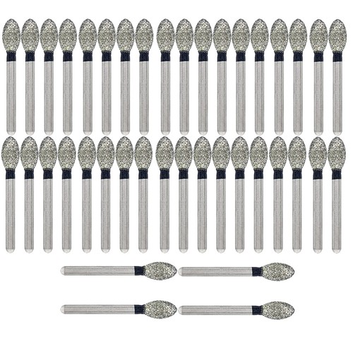 10/20/40x Dental Diamond Bur FG Egg Football 379/023SC Super Coarse High Speed - Picture 9 of 12