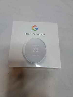 Google Nest Smart WIFI Thermostat Alexa - Model G4CVZ SNOW (White) NEW SEALED -