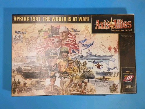 Axis & Allies Anniversary Edition Spring 1941 World at War Board Game As Shown 