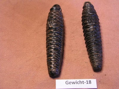 2x Antike 275g Kuckucksuhrgewichte Cuckoo clock Tannenzapfen Schwarzwalduhr Nr18