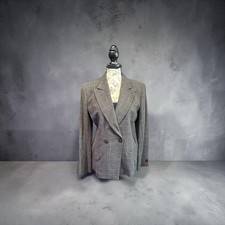 Giorgio Armani Le Collezioni Made In Italy Women's Brown Suit Jacket Size 42 / 8