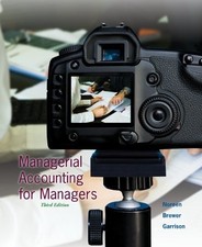 MANAGERIAL ACCOUNTING FOR MANAGERS By Eric Noreen & Peter Brewer - Hardcover