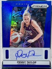 2025 Panini Prizm WNBA Throwback Signatures Blue Penny Taylor Auto /75 Mercury