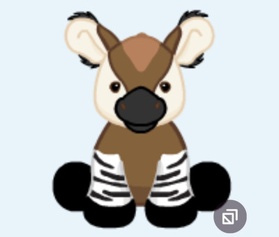 Webkinz Okapi HM445 RARE zebra antelope giraffe horse savanna Virtual code msgd