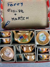 vintage miniature tea set made in japan ceramic toy tea set boxed