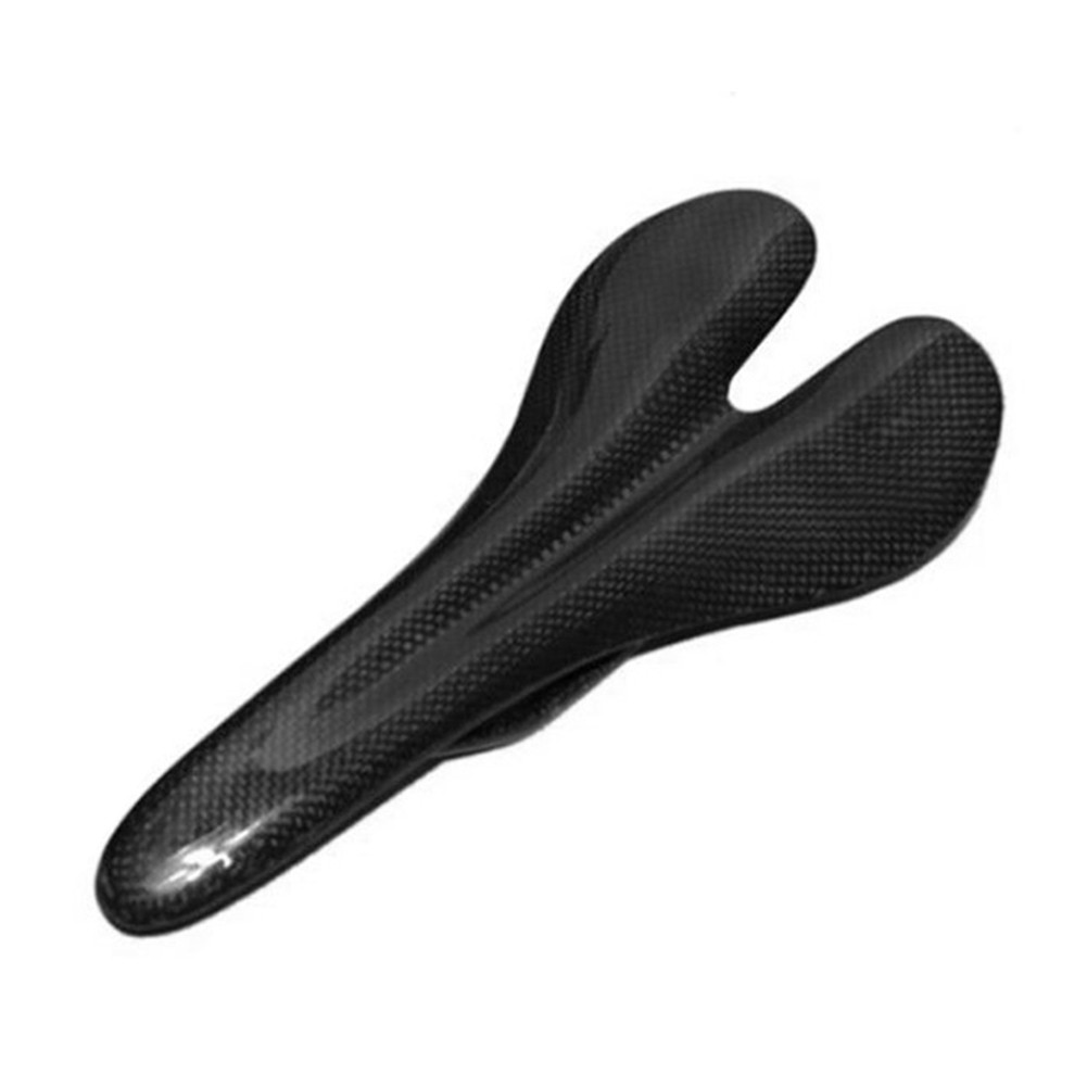 Carbon Fiber Style Bicycle Seat Bike Saddle Cycling Cushion Fit MTB Road Bike